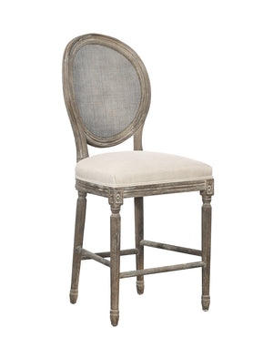 Renton Counter Stool, Rattan Back