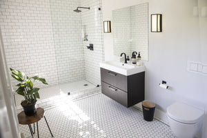 Baden 1 Light Vanity in Matte Black Finish