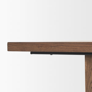 Suke 84" Medium Brown Rectangular Oak Dining Table