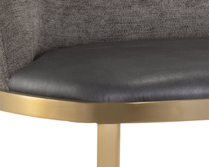 DOVER BARSTOOL - BRAVO PORTABELLA / SPARROW GREY