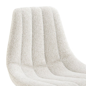 Robert KD Fabric Gaslift Swivel Bar Stool, Posh Ivory