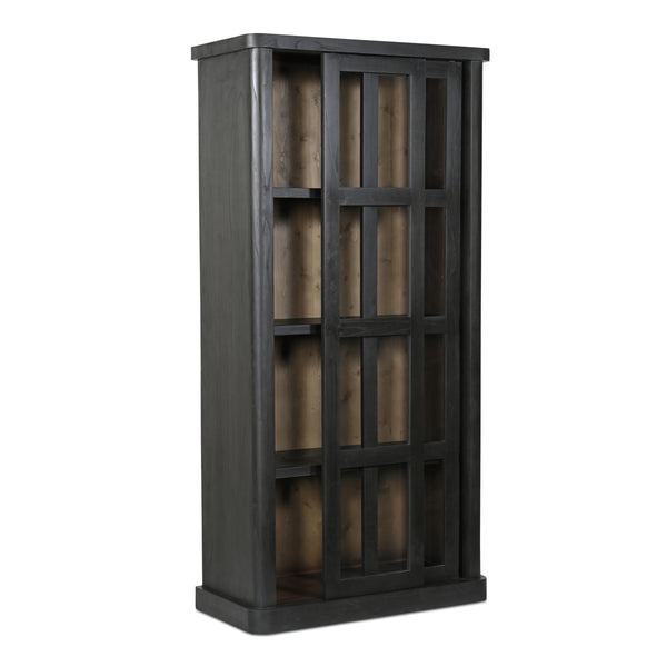 Mona Tall Cabinet with Sliding Glass Doors