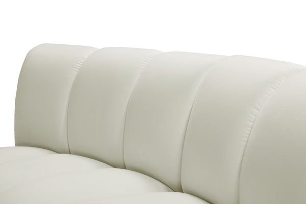 Lynda 2pc. Modular Sectional In Cream Velvet