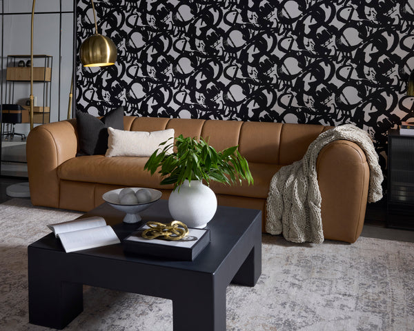 CYRIL SOFA - LUCIA COGNAC LEATHER