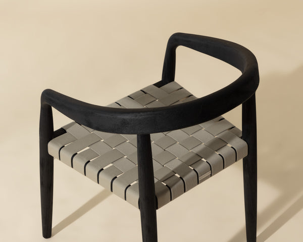 CAYMAN DINING ARMCHAIR - CHARCOAL