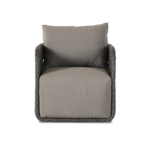 Geneva Outdr Swivel Chair - Venao Charcoal
