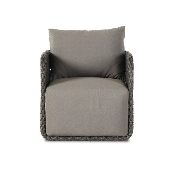 Geneva Outdr Swivel Chair - Venao Charcoal