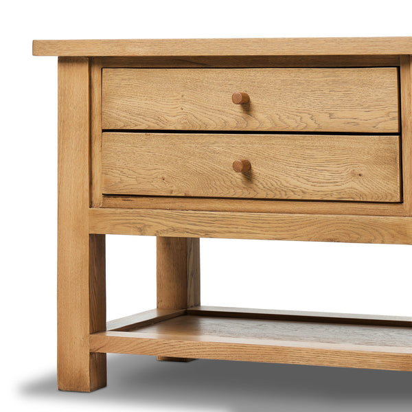 Millbrook Nightstand In Natural Light Oak-Natural Light Oak Veneer