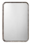 Principle Iron Rectangle Wall Mirror, Silver