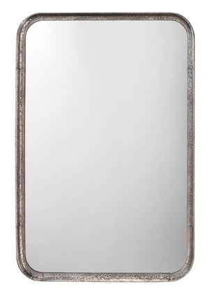 Principle Iron Rectangle Wall Mirror, Silver