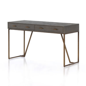 Shagreen Desk In Grey Shagreen