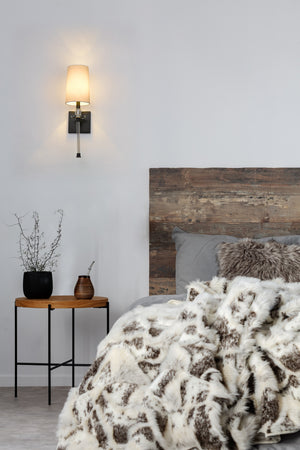 Sophia 1 Light Wall Sconce in Matte Black Finish