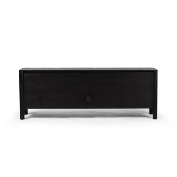 Pollard Media Console In Brushed Ebony Oak