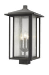 Aspen 3 Light Outdoor Post Mount Fixture in Oil Rubbed Bronze Finish