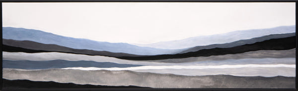 Mystic Landscape - 72" X 22" - Black Floater Frame