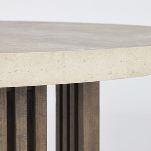 Aspen 47" Reclaimed Pine Dining Table - Distressed Brown