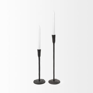 Levit (Large) Black Table Candle Holder