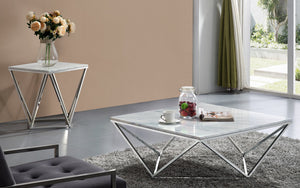 Grady Coffee Table In Chrome