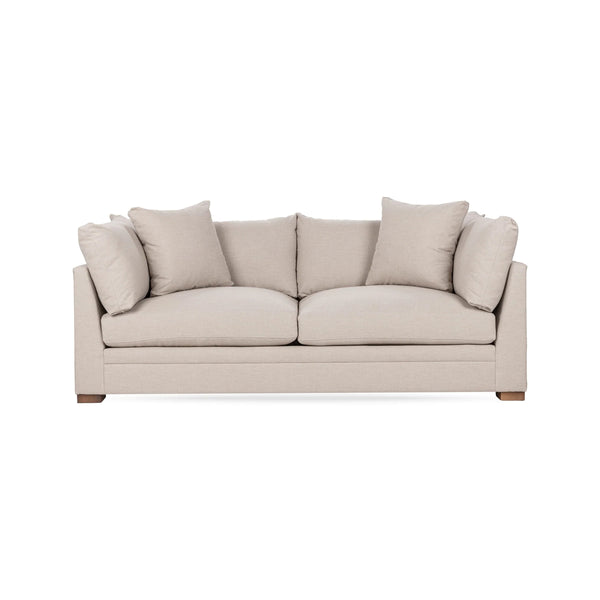 Audrey Sofa in Dawn-Twine with Feather-and-Down Cushions