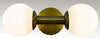 Antiope Sconce, Antique Brass and Glass
