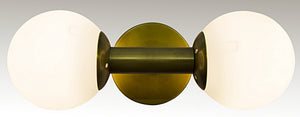 Antiope Sconce, Antique Brass and Glass