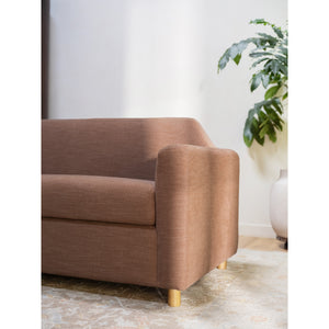 Moe's Finch Sofa in Washed Pink Linen