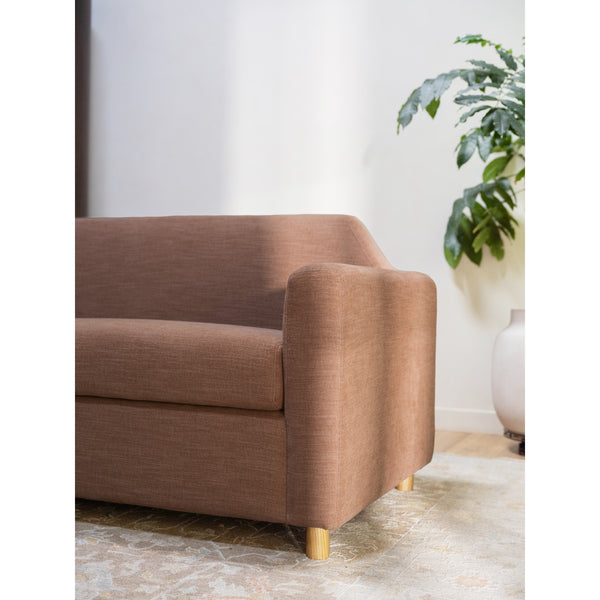 Moe's Finch Sofa in Washed Pink Linen
