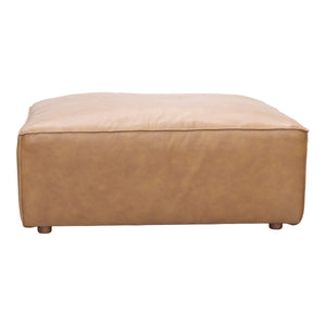 Moe's Form Ottoman Sonoran Tan Leather