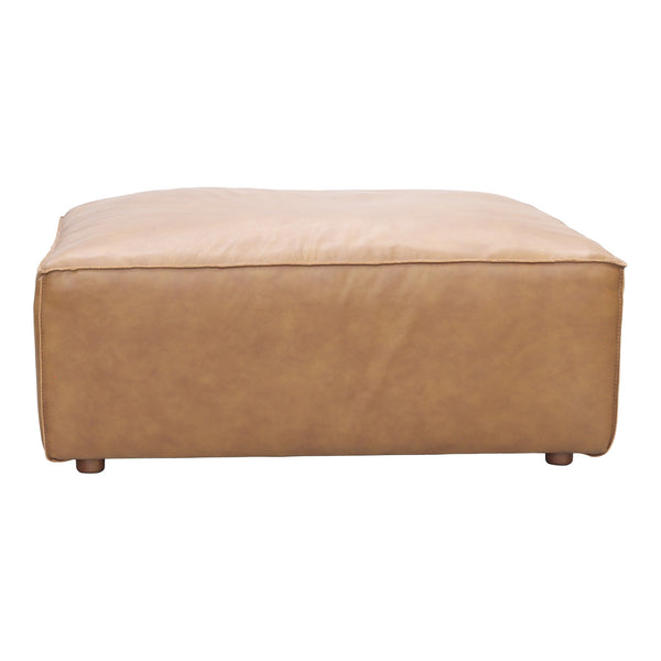 Moe's Form Ottoman Sonoran Tan Leather