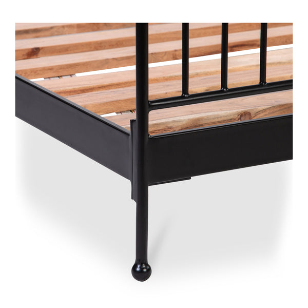 Moe's Monet King Bed Black with Finials