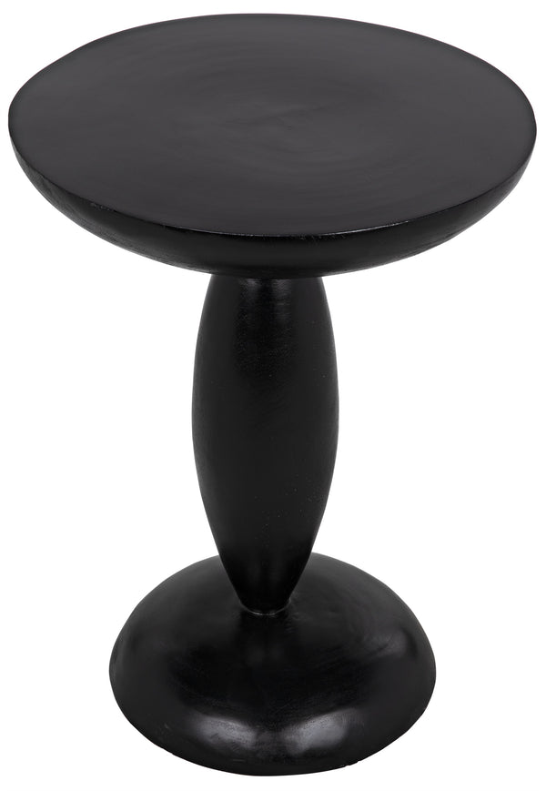 Adonis Side Table, Hand Rubbed Black