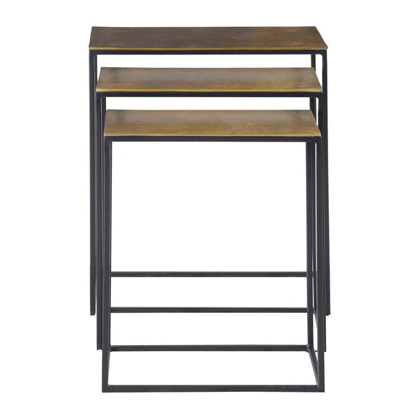 Coreene Nesting Tables S/3 In Gold