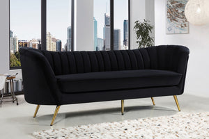 Josefina Sofa In Black Velvet