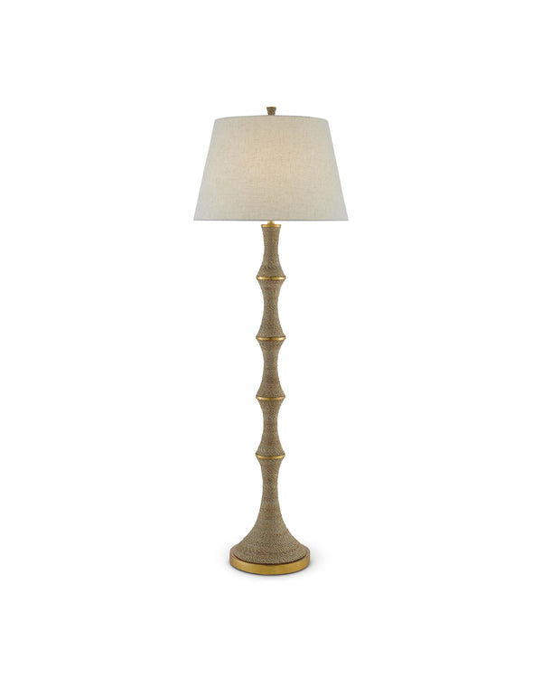 Bourgeon Floor Lamp In Natural & Gold
