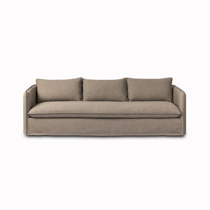 Andre Outdoor Sofa 96" in Alessi Fawn