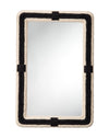 Contrast Jute Rectangle Mirror
