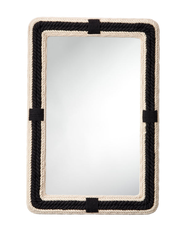  Contrast Jute Rectangle Mirror