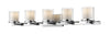 Schema 5 Light Vanity in Chrome  Finish