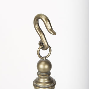 Gerson II Small Cage-Style Gold Metal Candle Holder Lantern