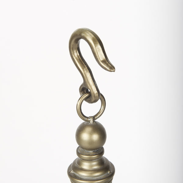 Gerson II Small Cage-Style Gold Metal Candle Holder Lantern