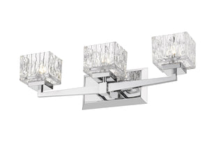 Rubicon 3 Light Vanity in Chrome Finish