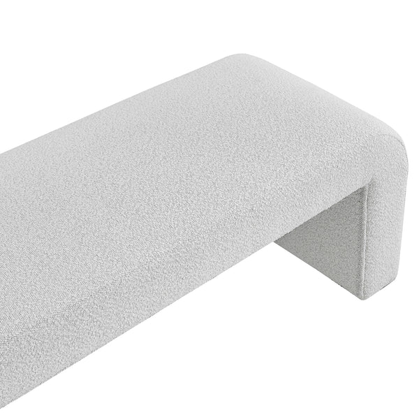 Vioreen Fabric Bench, Boucle Beige