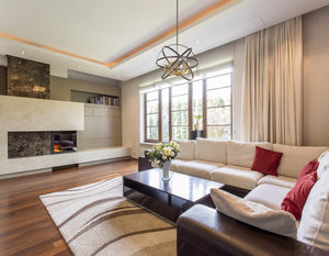 Cavallo 6 Light Pendant in Hammered Bronze + Olde Brass Finish