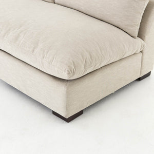 Grant Armless Sofa-Oatmeal