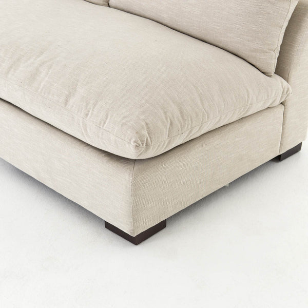 Grant Armless Sofa-Oatmeal
