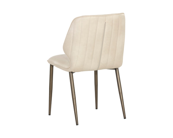 CLINTON DINING CHAIR - BRONZE - BRAVO CREAM