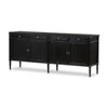 Toulouse Sideboard In Distressed Black Oak