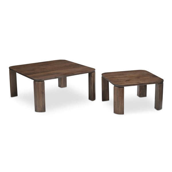 Moe's Bailey Nesting Coffee Table in Deep Brown