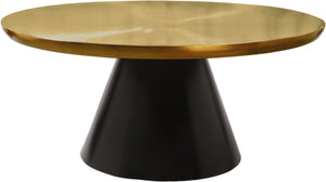 Harry Coffee Table In Brushed Gold/Matte Black