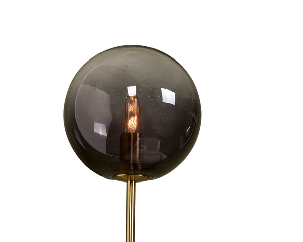 IZORA SCONCE - BRASS - SMOKE GREY OMBRE
